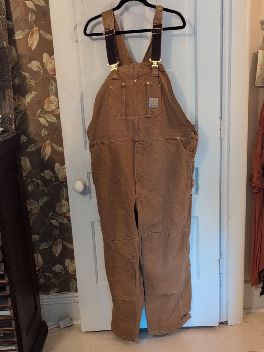 Carhartt Brown Duck Canvas  Bib Overalls